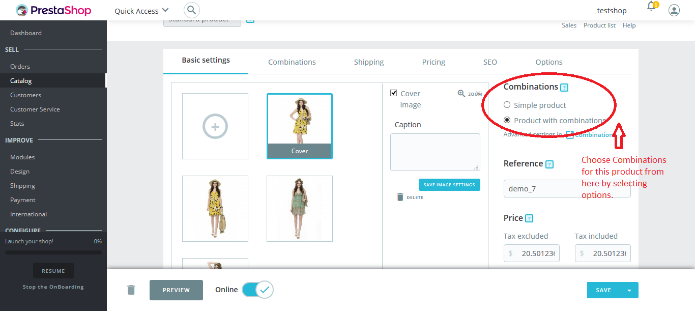 Add Products in Prestashop