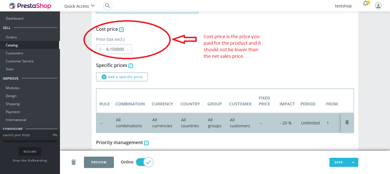 Cost Price
