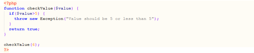 PHP Exception Handling
