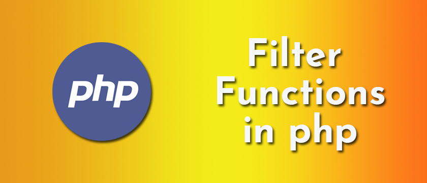 Php 5 Filter Functions