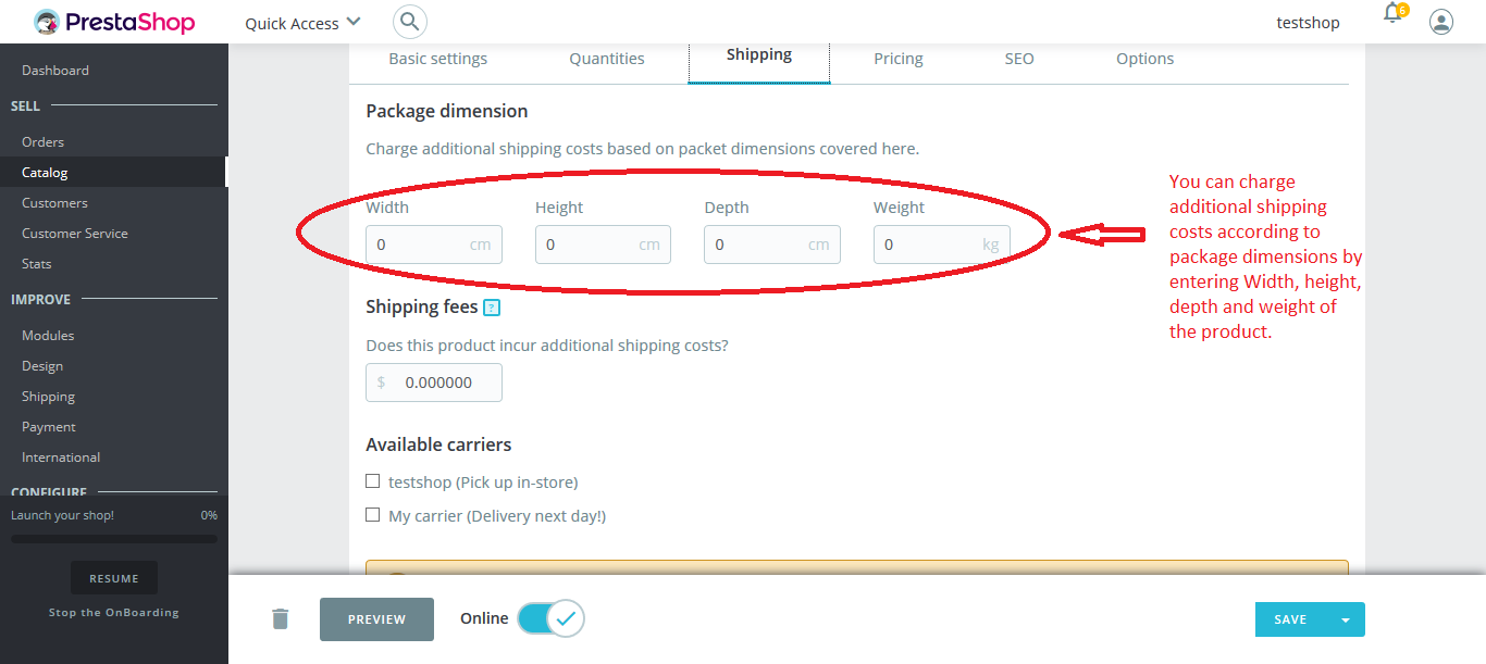Package Dimensions
