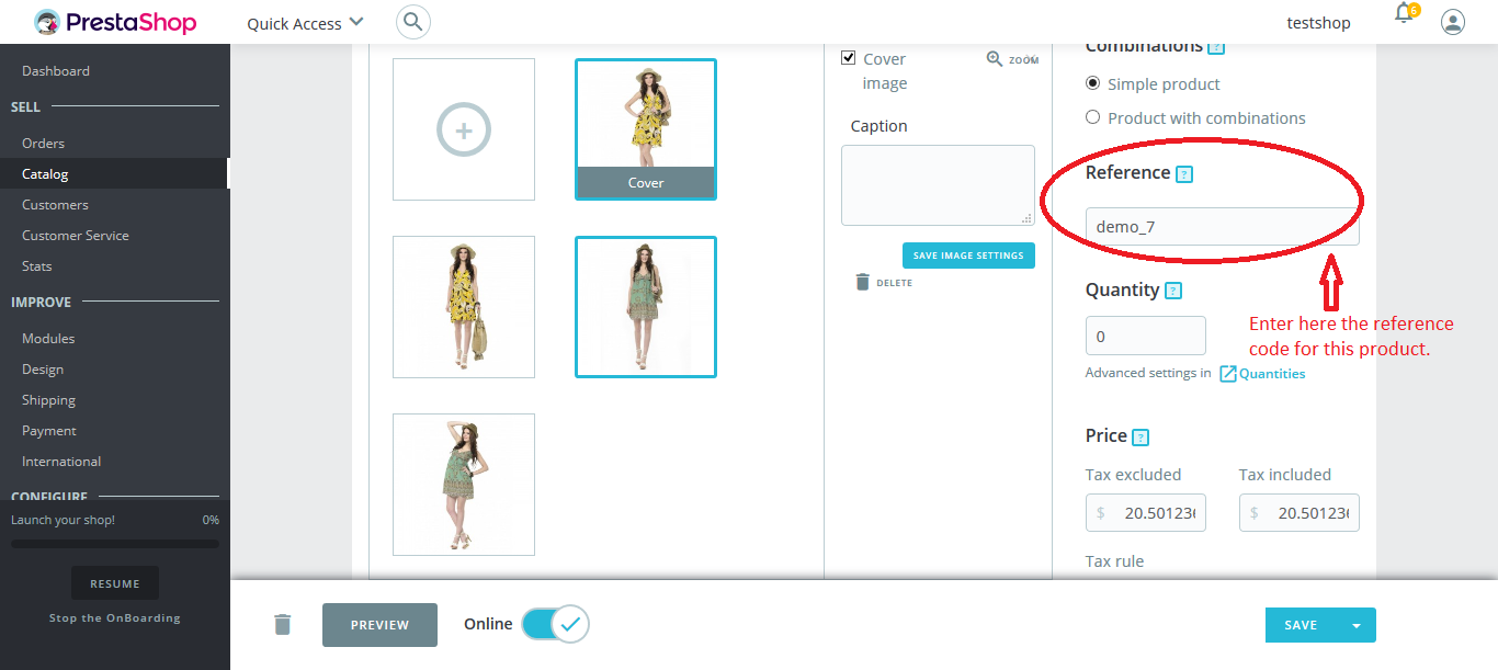 Products Add in Prestashop
