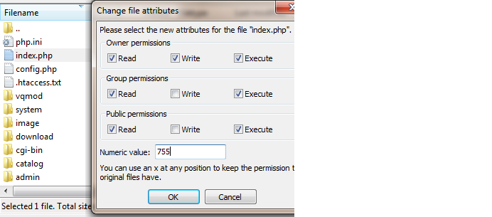 VQmod File Permission