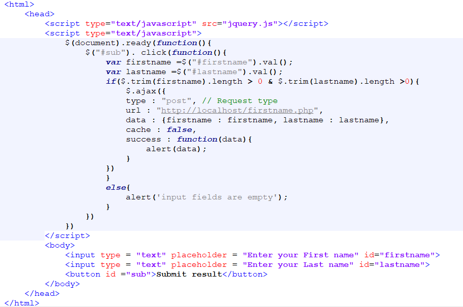 Creating live API using jQuery