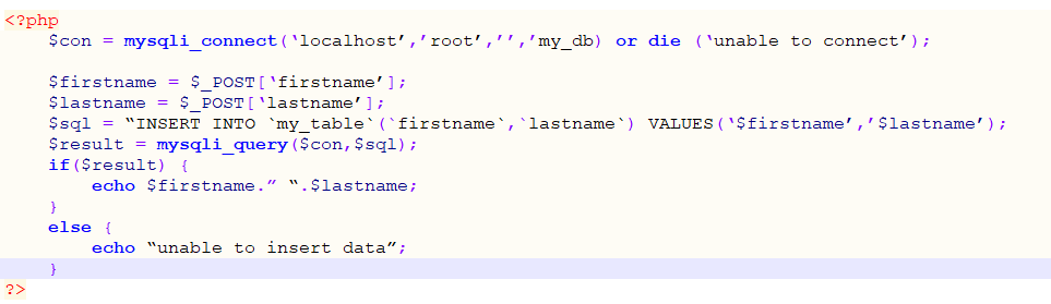Client Side Code