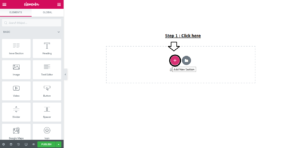 How to add Button Use Elementor