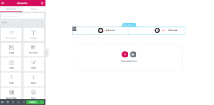 Heading by using elementor