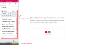 Add Text Editor in Elementor